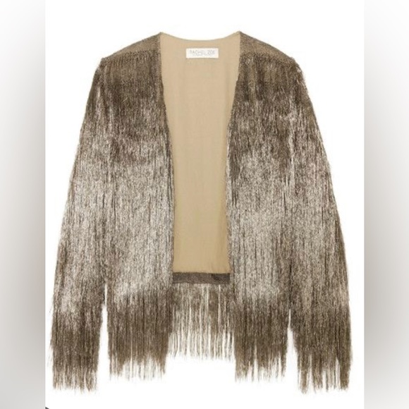Rachel Zoe Jackets & Blazers - Rachel Zoe Isla Fringe Metallic Jacket